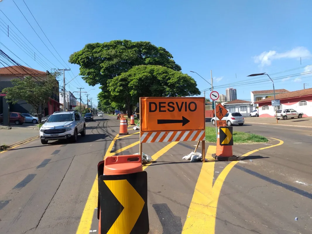Imagem ilustrativa da imagem Obra na avenida Rio Branco muda rotina dos motoristas