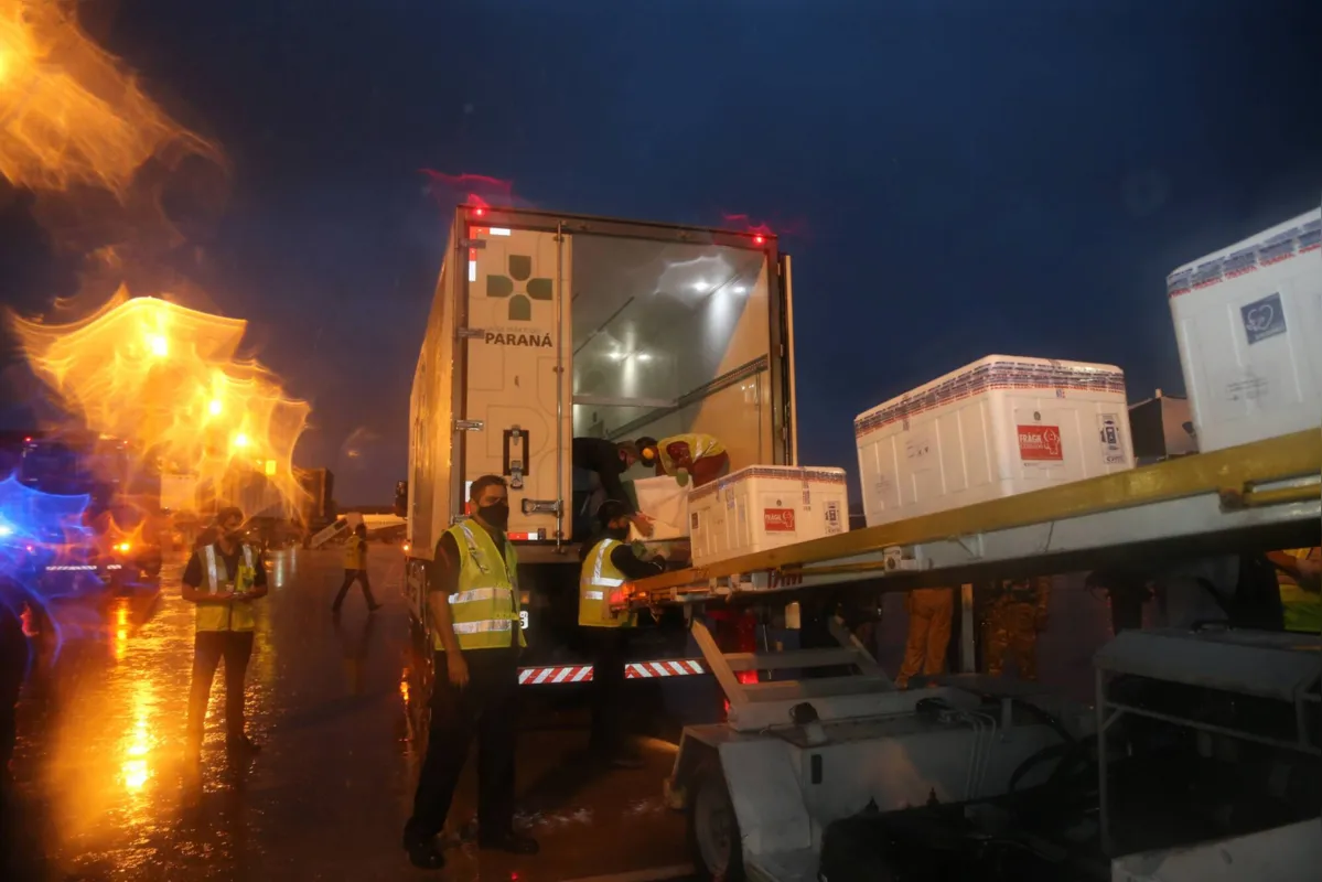 Imagem ilustrativa da imagem Paraná recebe 252 mil doses de coronavac para iniciar imunização