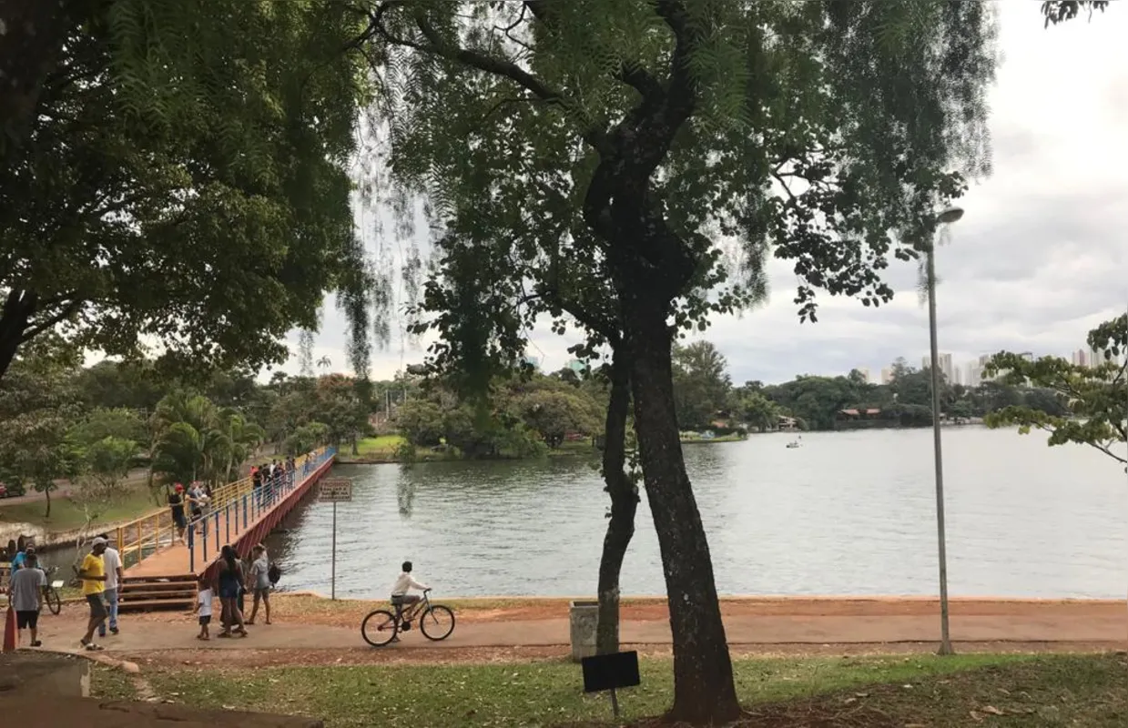 No Lago Igapó, o domingo foi de tranquilidade, com pouca movimentação