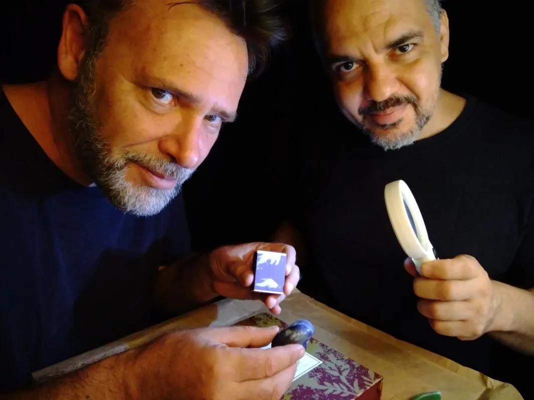 Marcos Martins e Paulo Barcellos: atores fazem parceria para a criação de um espetáculo infantil