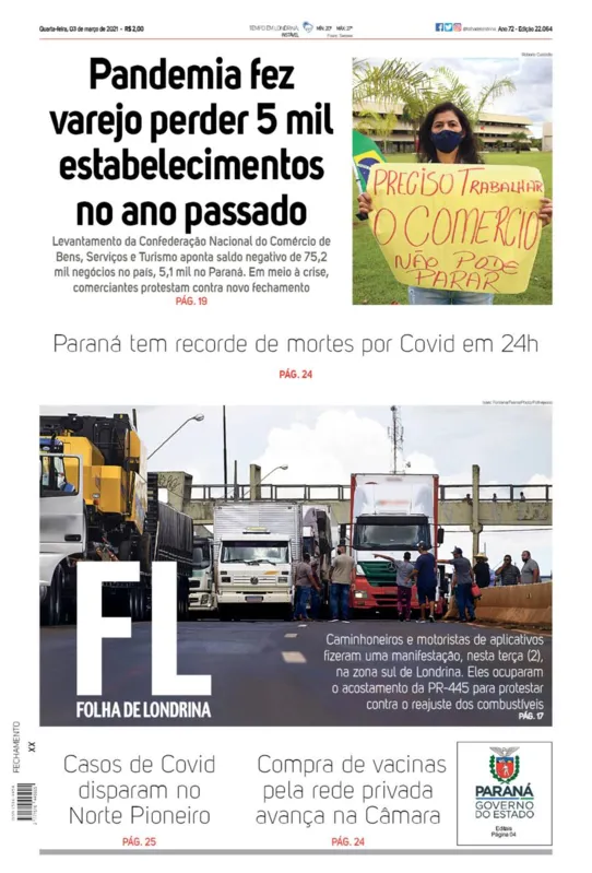Imagem ilustrativa da imagem Capa 03/03/2021