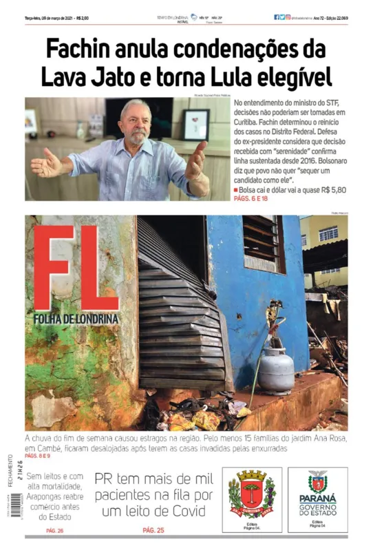Imagem ilustrativa da imagem Capa 09/03/2021