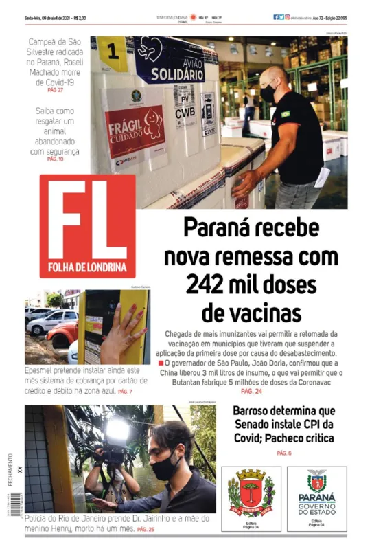 Imagem ilustrativa da imagem Capa  09/04/2021