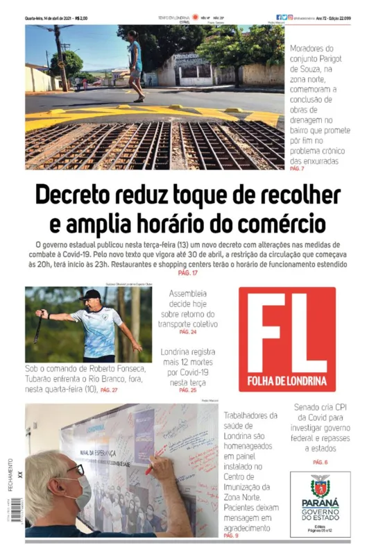 Imagem ilustrativa da imagem Capa 14/04/2021