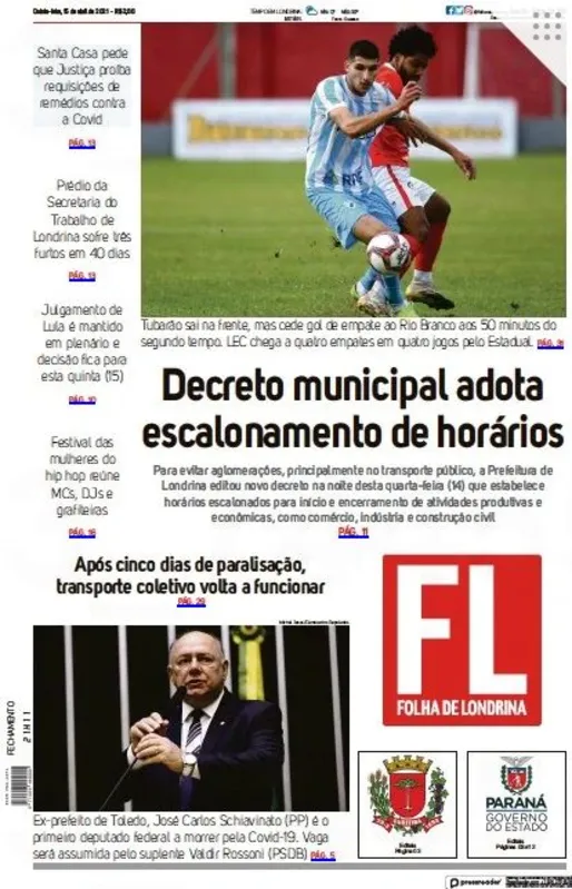 Imagem ilustrativa da imagem Capa 15/04/2021