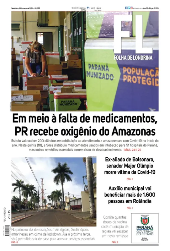 Imagem ilustrativa da imagem Capa 19/03/2021
