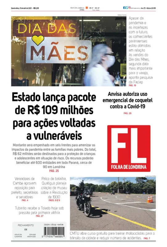 Imagem ilustrativa da imagem Capa 21/04/2021