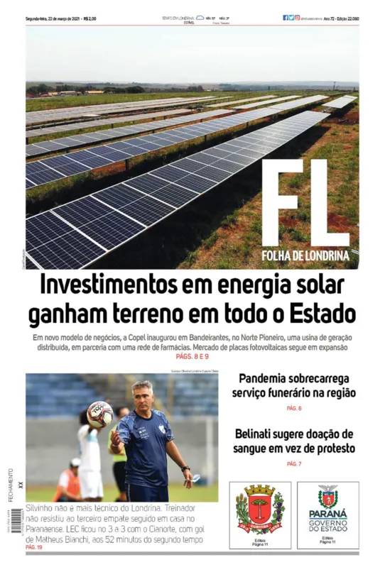 Imagem ilustrativa da imagem Capa 22/03/2021