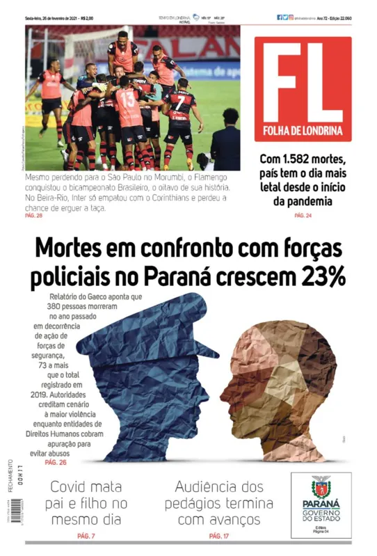 Imagem ilustrativa da imagem Capa 26/02/2021