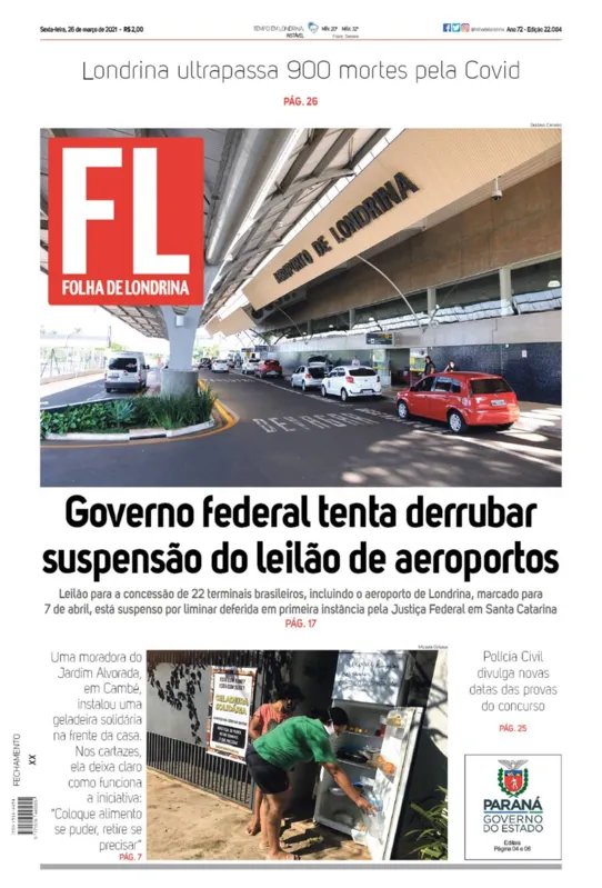 Imagem ilustrativa da imagem Capa 26/03/2021