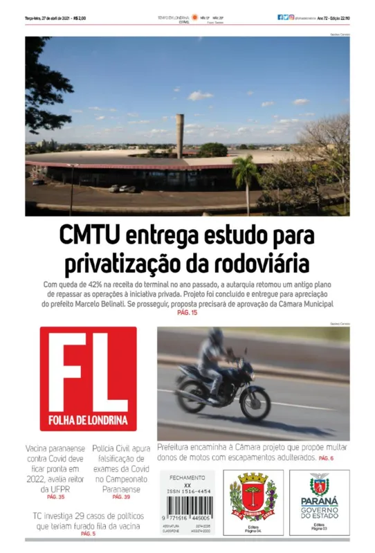 Imagem ilustrativa da imagem Capa 27/04/2021