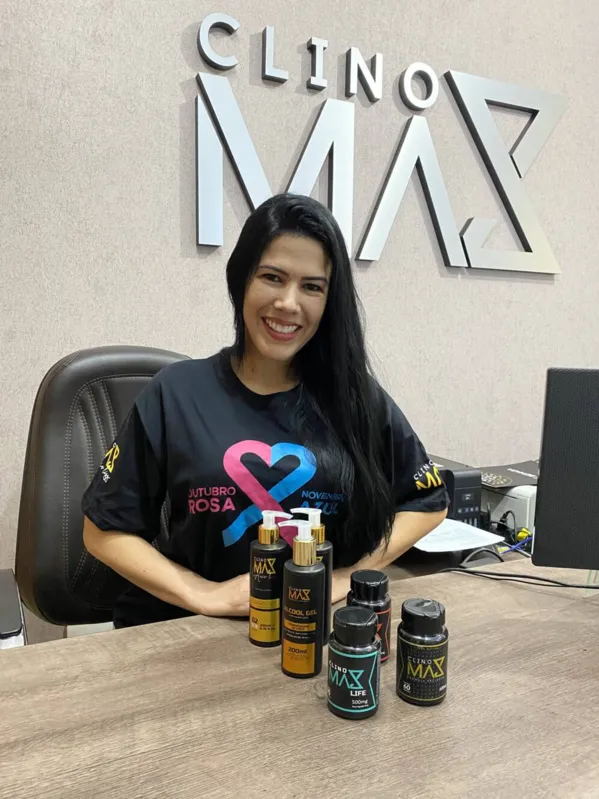 A empresária Rosane, que está à frente da Clinomax