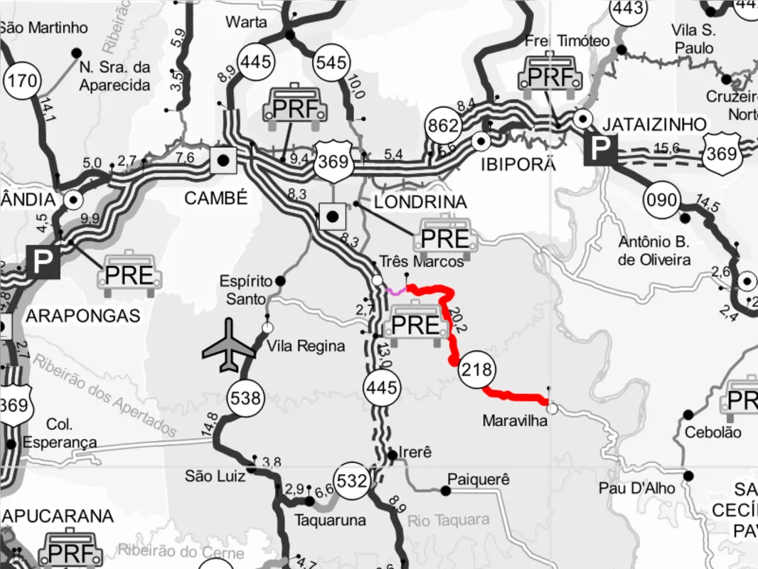 Imagem ilustrativa da imagem DER realiza melhorias na PR-218, entre Londrina e Maravilha