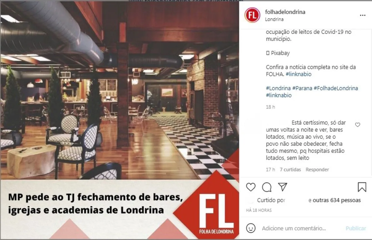 Imagem ilustrativa da imagem FOLHA NAS REDES - Quarentena