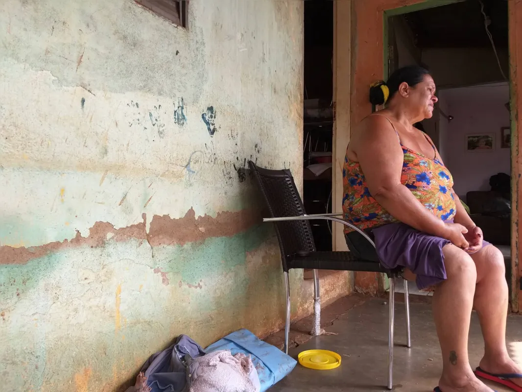 Maria Goreti perdeu roupas, móveis e alimentos