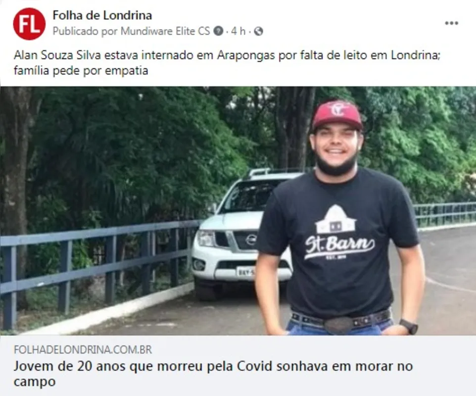 Imagem ilustrativa da imagem Folha nas Redes| Covid-19