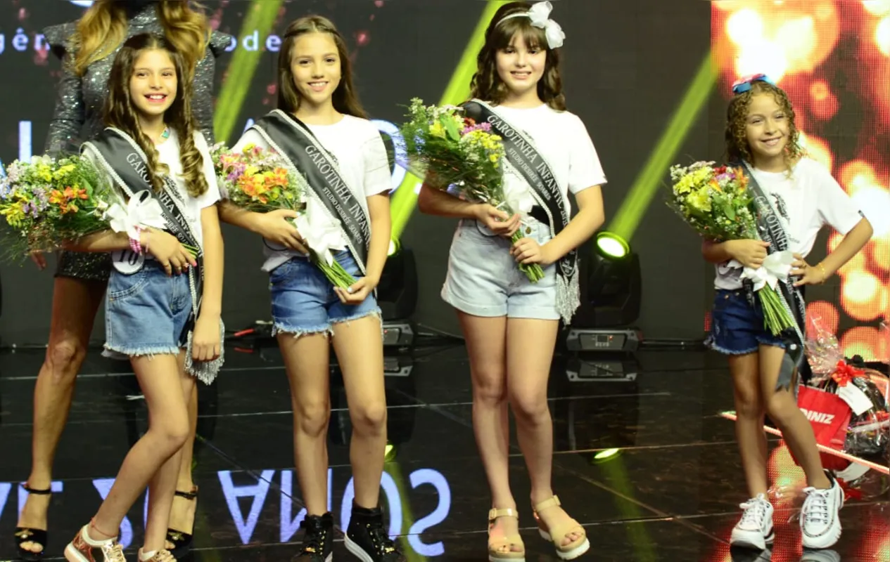 As vencedoras na categoria infantil