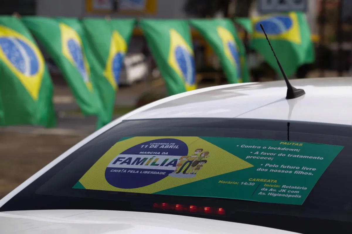Imagem ilustrativa da imagem Londrina registra novo protesto contra medidas restritivas