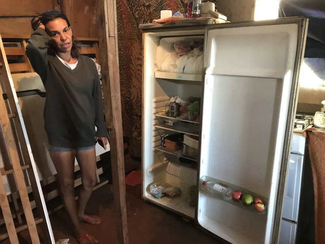 Tânia Mara Pereira: “Alimento a gente está se virando, mas emprego está muito difícil. Se eu pudesse pedir algo, seria uma oportunidade para trabalhar e ter uma renda”