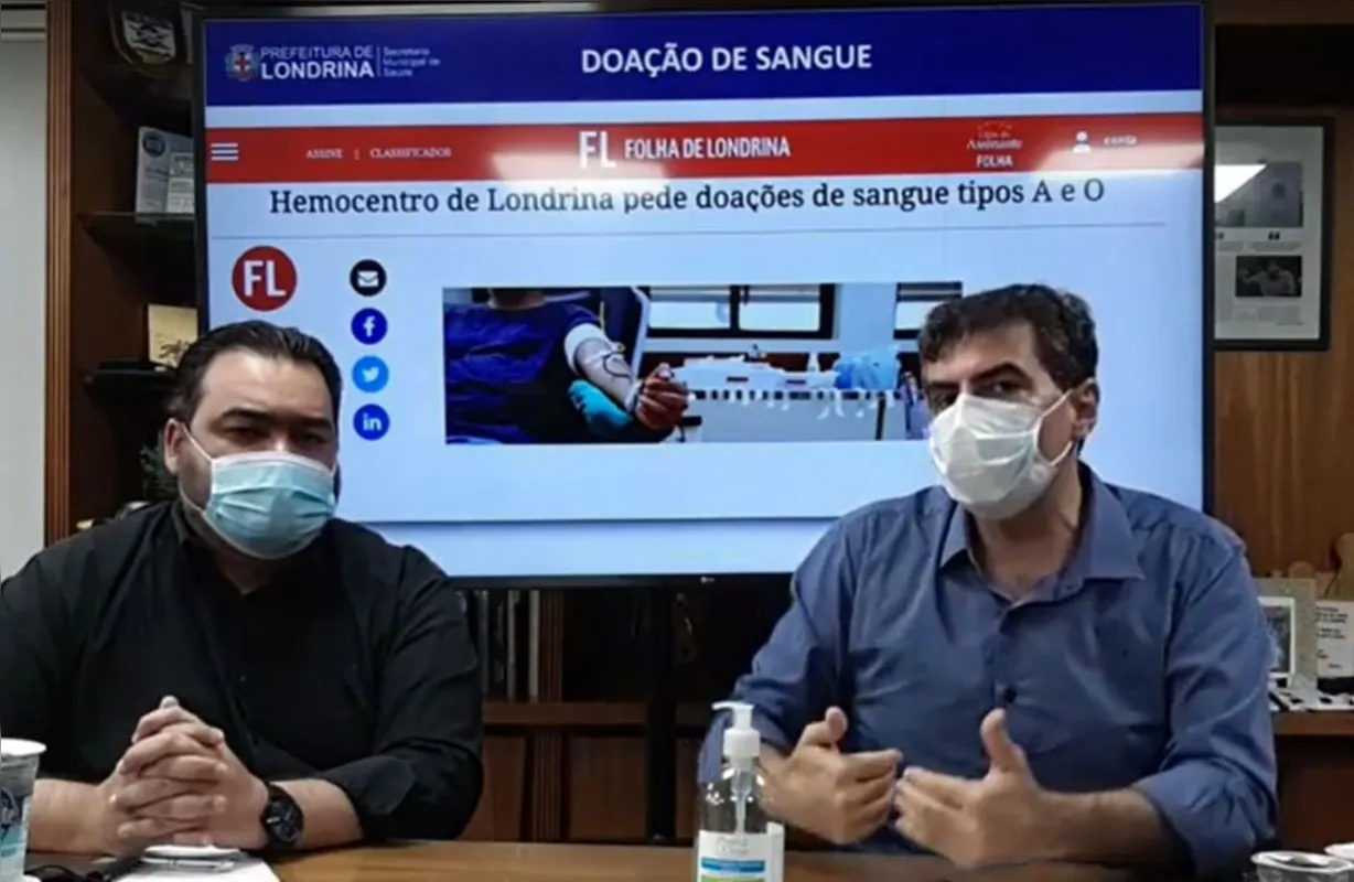 Imagem ilustrativa da imagem Prefeito de Londrina sugere que manifestantes doem sangue ao invés de aglomerar