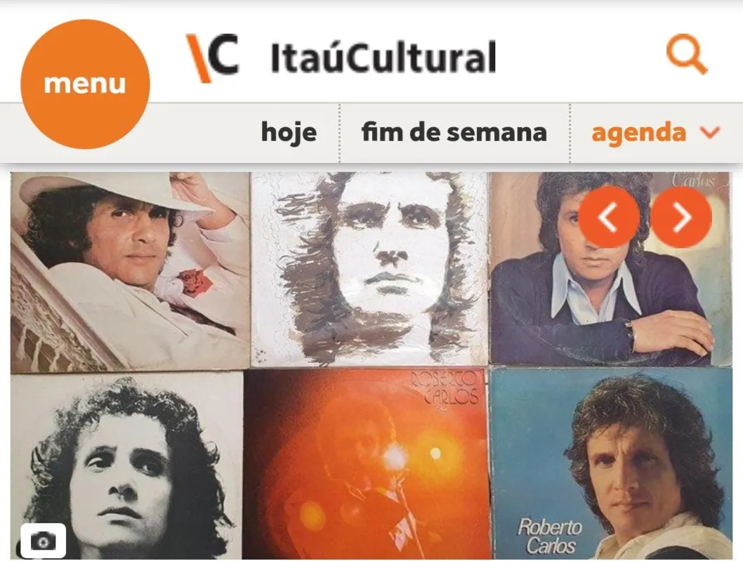Imagem ilustrativa da imagem Roberto Carlos ganha homenagem no site do Itaú Cultural