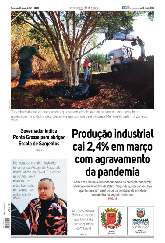 Imagem ilustrativa da imagem Capa 06/05/2021