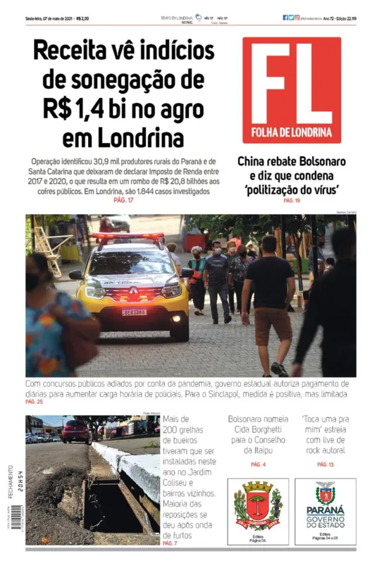 Imagem ilustrativa da imagem Capa 07/05/2021