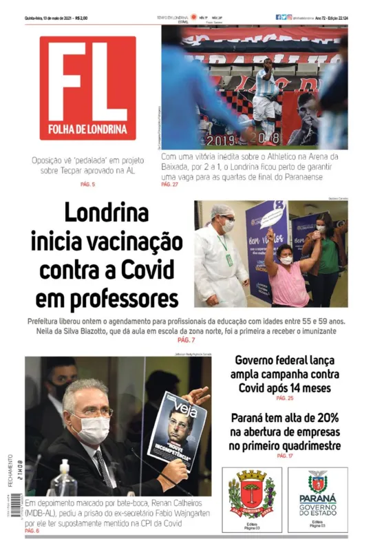 Imagem ilustrativa da imagem Capa 13/05/2021