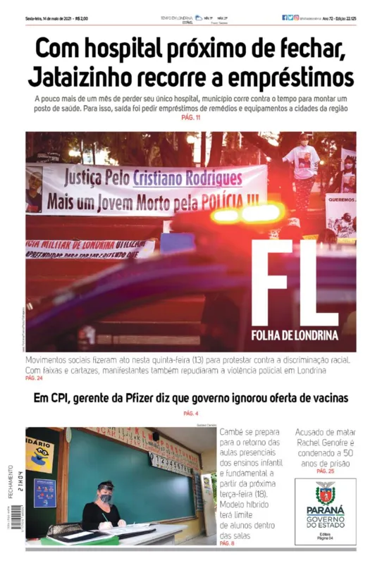 Imagem ilustrativa da imagem Capa 14/05/2021