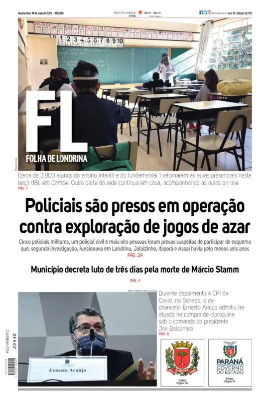 Imagem ilustrativa da imagem Capa 19/05/2021