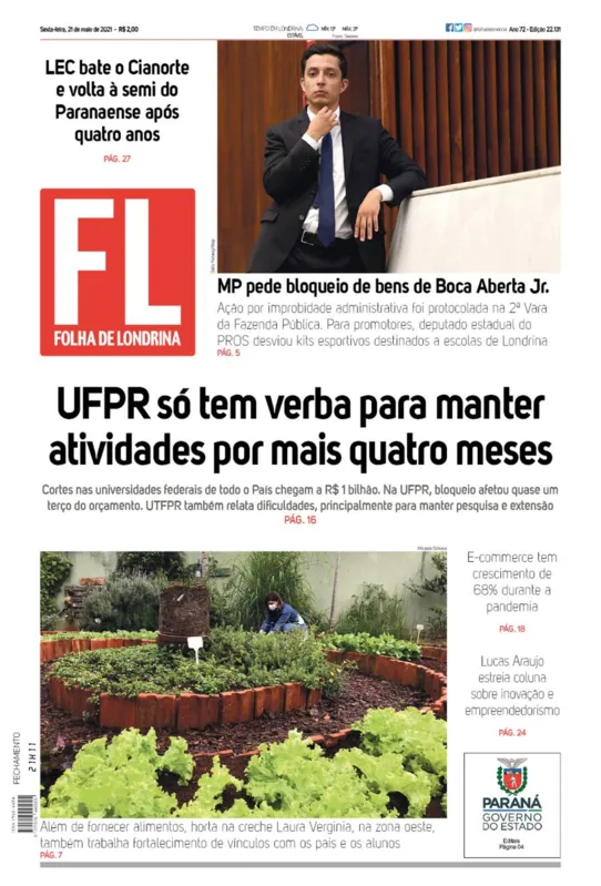 Imagem ilustrativa da imagem Capa 21/05/2021