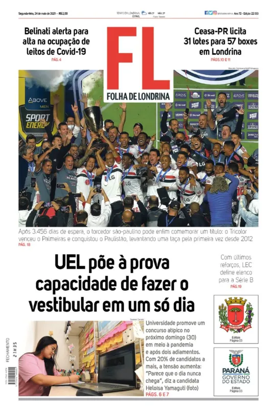 Imagem ilustrativa da imagem Capa 24/05/2021