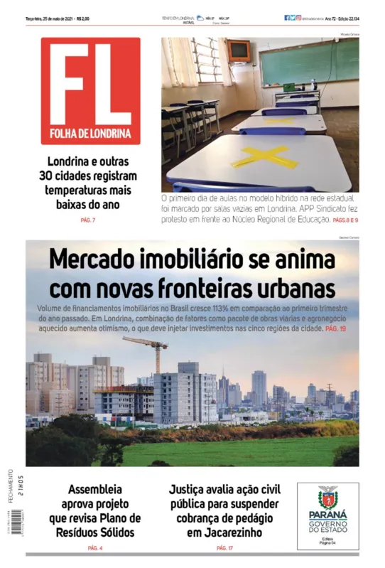 Imagem ilustrativa da imagem Capa 25/05/2021