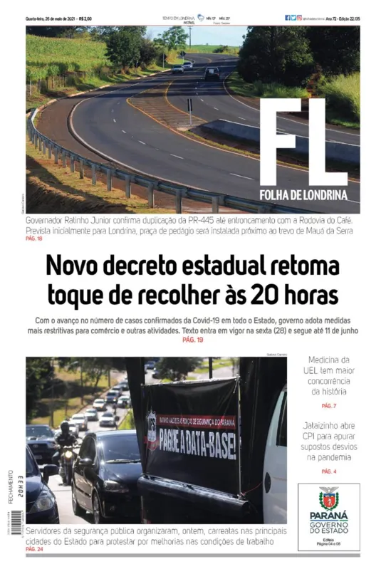 Imagem ilustrativa da imagem Capa 26/05/2021