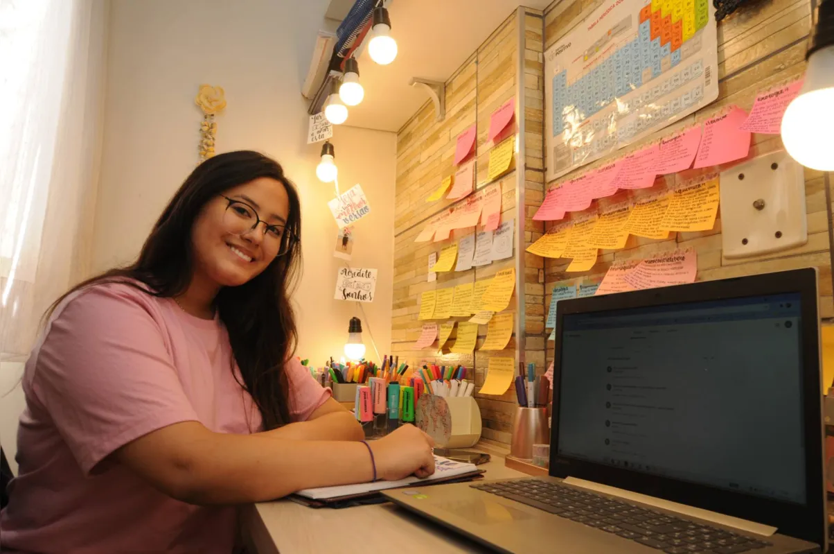 A estudante Heloísa Mayumi Villela Yamaguti: "Prestar vestibular em meio a uma pandemia é muito diferente"