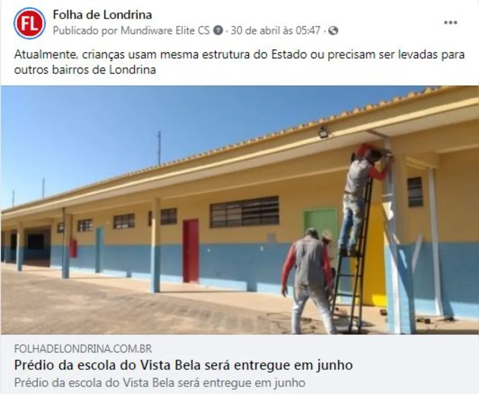 Imagem ilustrativa da imagem FOLHA NAS REDES - Educação