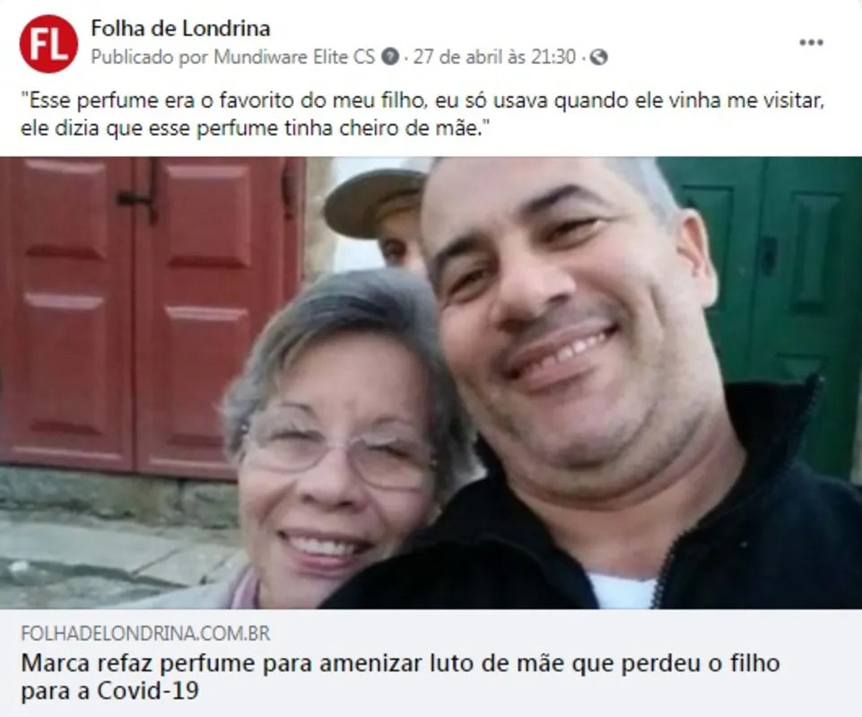 Imagem ilustrativa da imagem FOLHA NAS REDES| História comovente