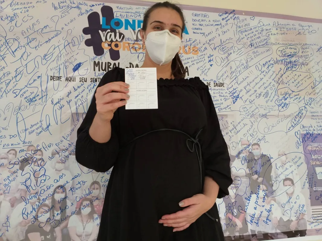 Gabriela Coldibelli procurou a vacinação no centro da zona norte: "segurança é maior que o receio de não tomar"