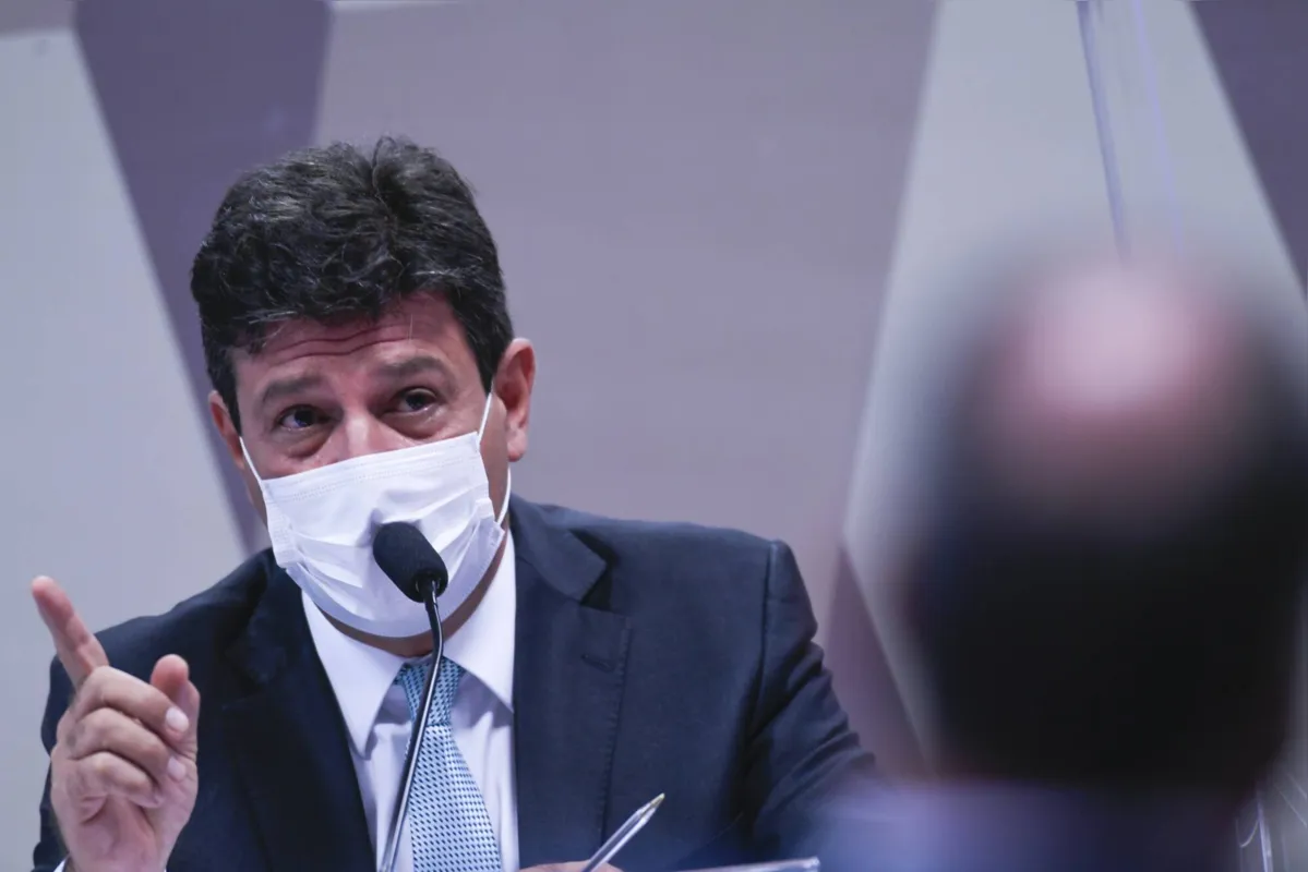 Luiz Henrique Mandetta depõe na CPI da Pandemia, no Senado