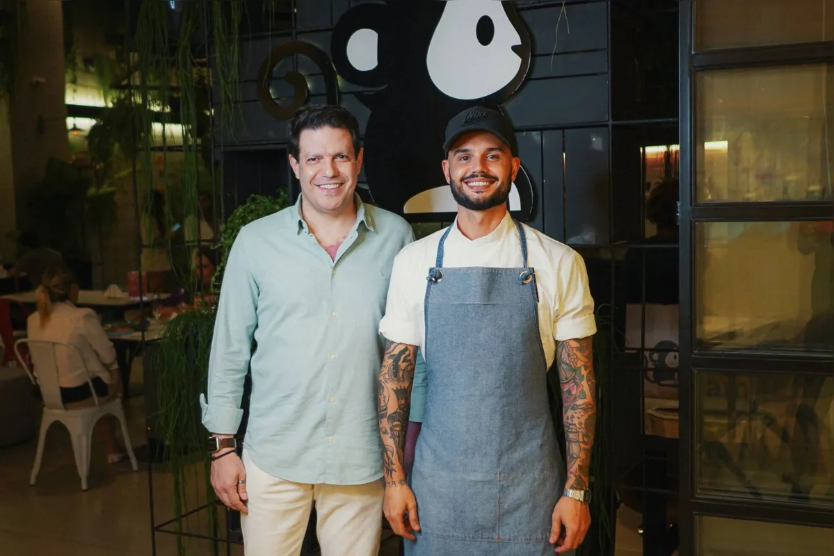 Os anfitriões, Marcos Leite e Leandro Volpini