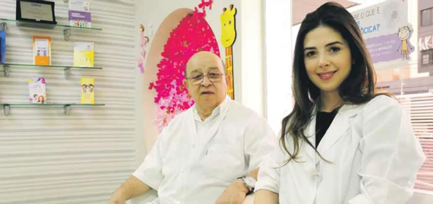 O médico infectologista e imunologista, José Luis da Silveira Baldy e a enfermeira Naiara Baldy El Rafihi