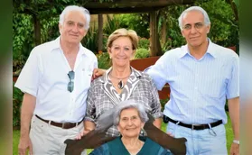 Dona Badria aos 101 anos