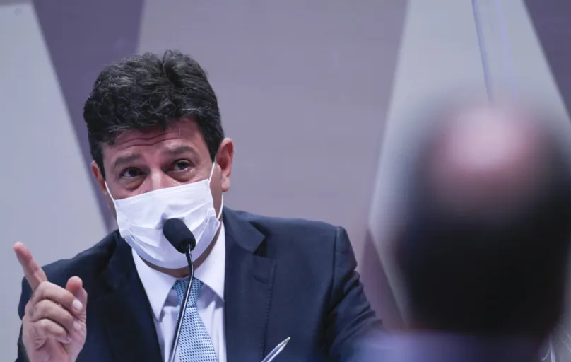 Luiz Henrique Mandetta depõe na CPI da Pandemia, no Senado