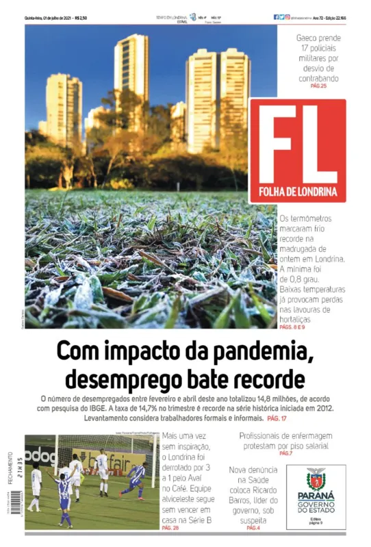 Imagem ilustrativa da imagem Capa 01/07/2021