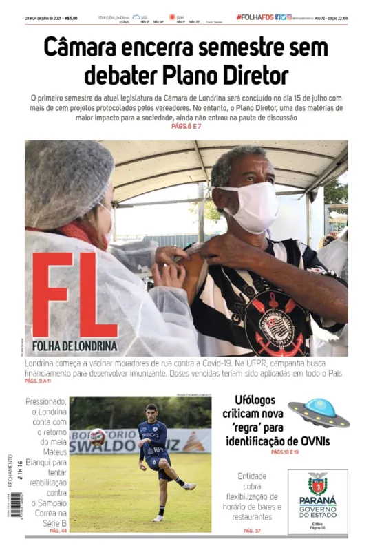 Imagem ilustrativa da imagem Capa 03/07/2021