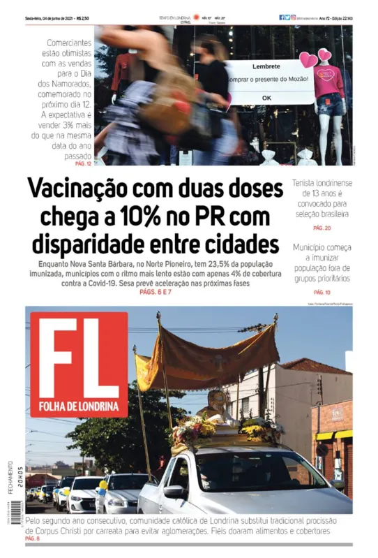 Imagem ilustrativa da imagem Capa 04/06/2021