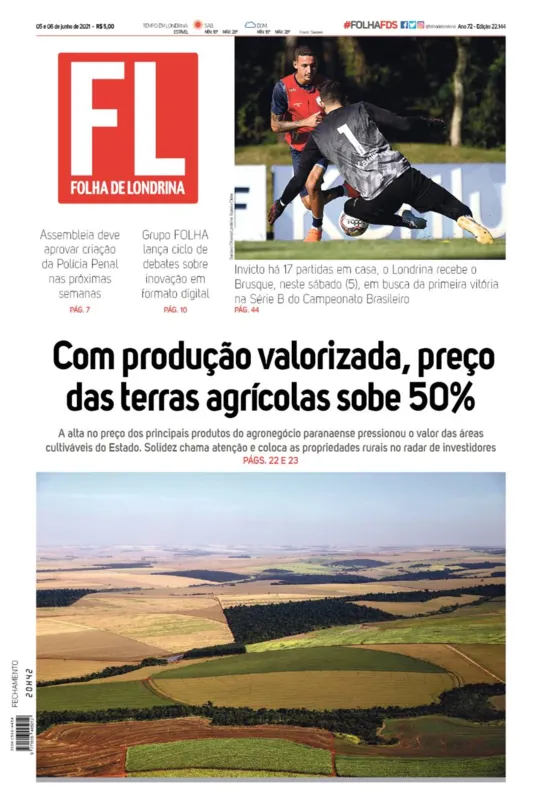 Imagem ilustrativa da imagem Capa 05/06/2021