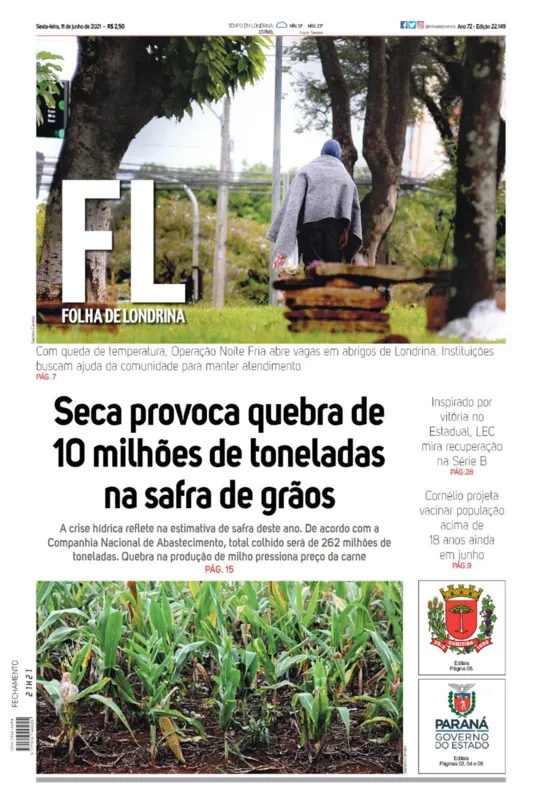 Imagem ilustrativa da imagem Capa 11/06/2021