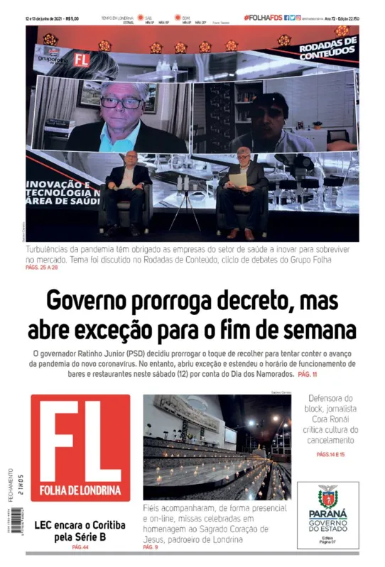Imagem ilustrativa da imagem Capa 12/06/2021