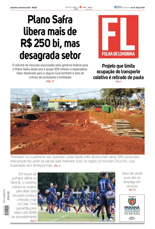 Imagem ilustrativa da imagem Capa 23/06/2021